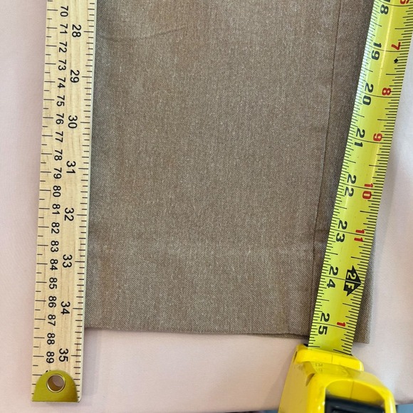 Banana Republic Sloan Ankle Pants Women's Tan‎ Stretch Tapered Leg Career 10 - Picture 5 of 10